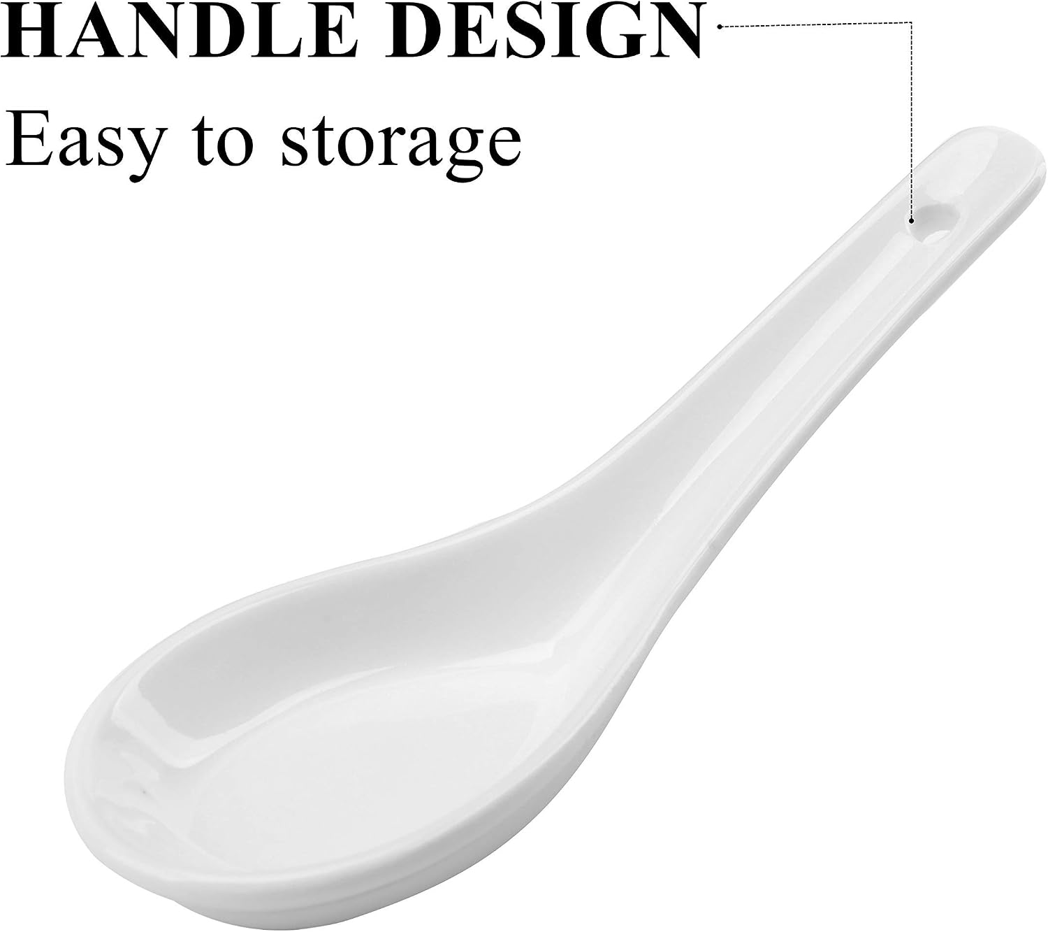 Yopay 24 Pack Soup Spoon Ceramic Asian Ramen Spoons  5 Inch Small White Porcelain Spoons  Dessert Spoon for Kids Adults Appetizer Wonton Dumpling Miso Pho Macaron  Dishwasher Safe  Oven Safe