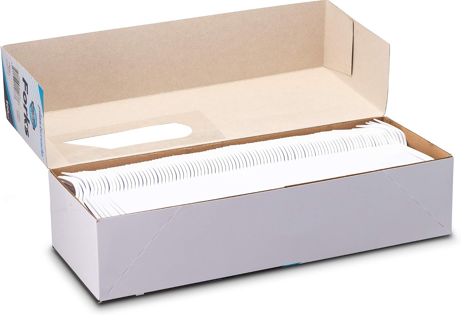 500 Count Extra Heavy duty Plastic Forks  Disposable White Fork  Heavyweight Bulk Cutlery for Dinner  Events  Catering  Parties & Takeout