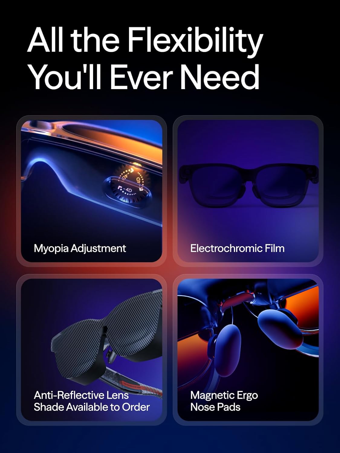 VITURE Luma Ultra AR/XR Glasses  152'' Full 6Dof Support  AR Hand Gestures  52° FOV  1500 Nits Video Glasses for iPhone 17/16/15  Android  Mac  PC  Switch&Switch 2  World's 1st Real-time 2D to 3D