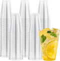 JOLLY CHEF 14 oz Clear Plastic Cups  200 Pack Heavy-duty Party Glasses  Disposable plastic cups for wedding Cocktails Tumblers  Ideal for Wedding & Party