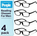 Gaoye +1.25 Reading Glasses Men - Blue Light Blocking Lenses  TR90 Frames  UV400 - Eyeglasses with Clear Vision