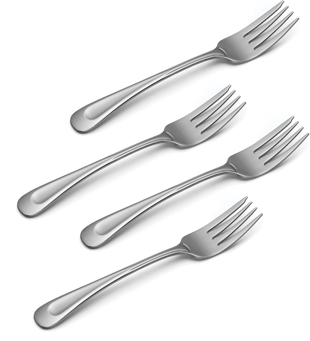 Oneida Satin Sand Dune Everyday Flatware Salad Forks  Set of 4
