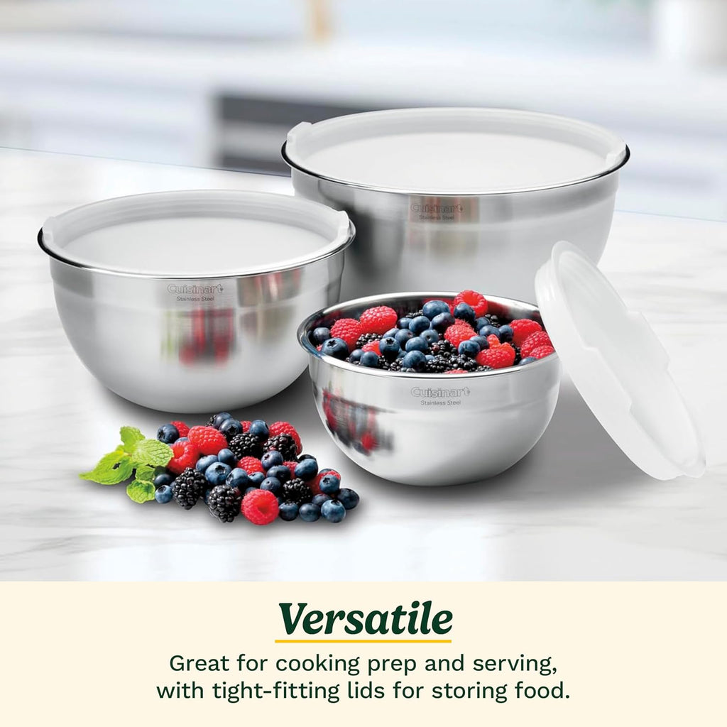 Cuisinart Mixing Bowl Set  Stainless Steel  3-Piece  CTG-00-SMB