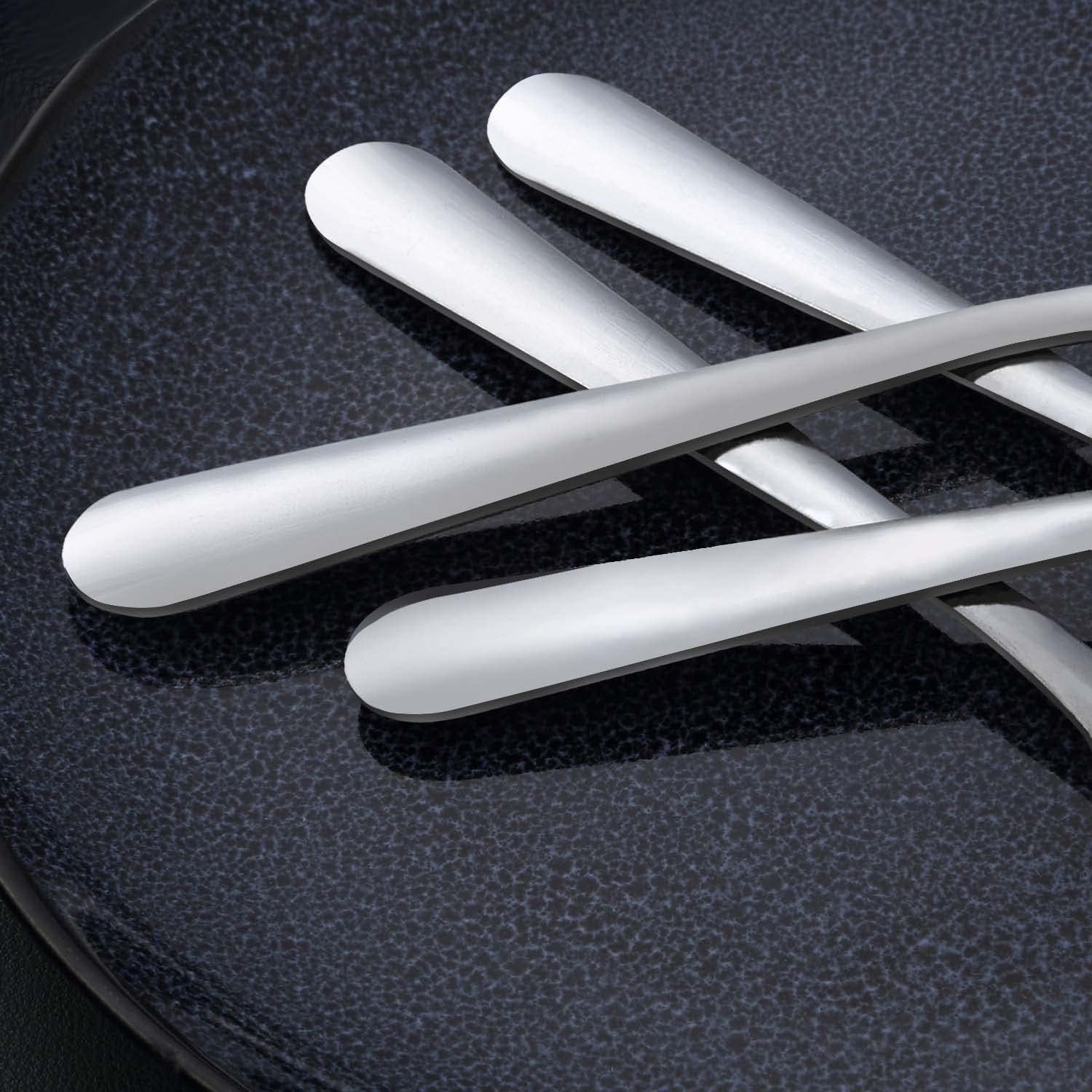 Unokit 24-Piece Stainless Steel Dinner Forks Silverware - 7.1 Inch Silver Dinner Forks Set of 24  Forks Set  Flatware Forks for Home  Kitchen or Restaurant  Mirror Polished  Dishwasher Safe