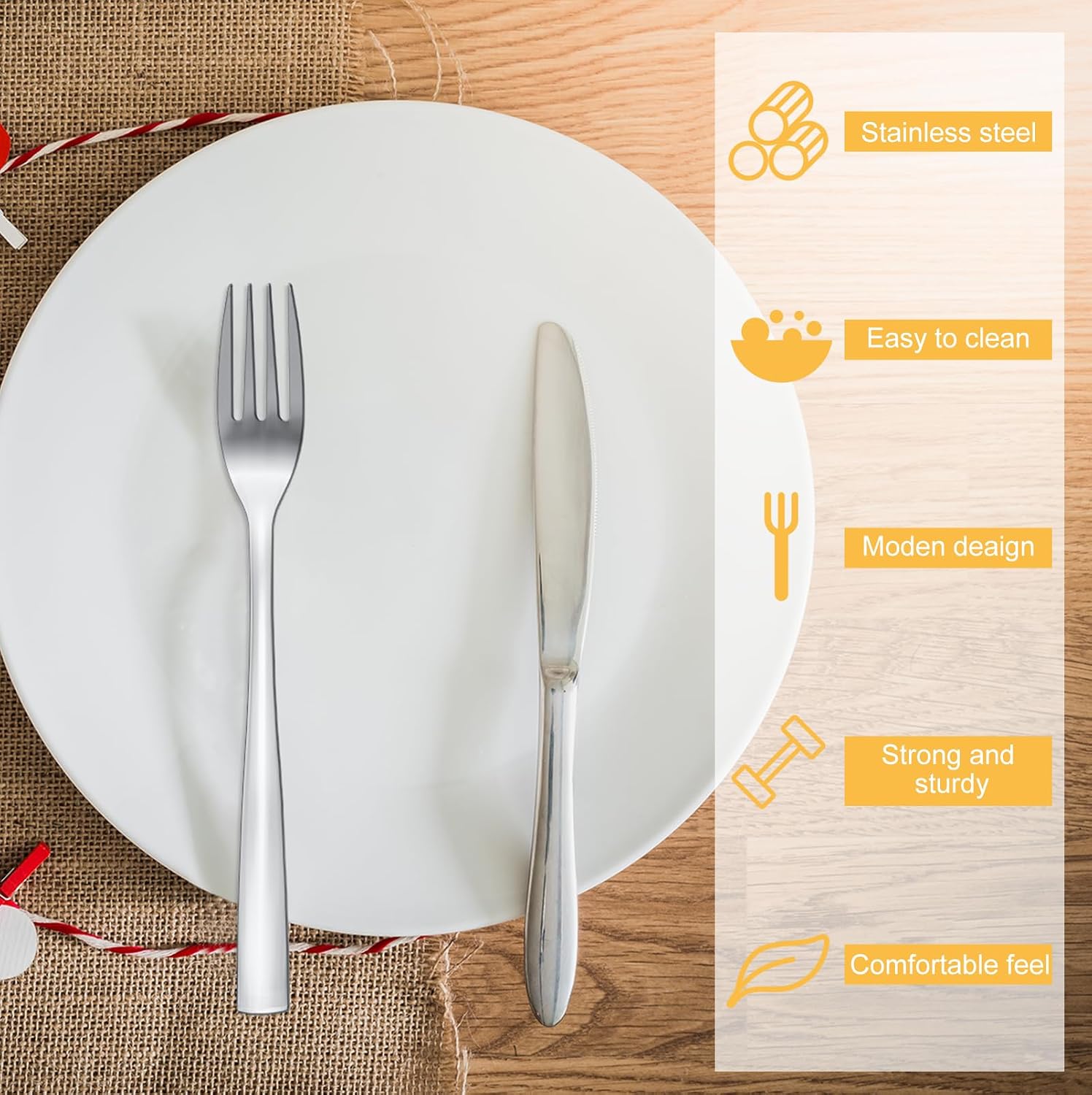 Minatee 100 Pieces Dinner Forks Bulk Set 8 Inches Stainless Steel Metal Forks Silverware Flatware Mirror Polished Salad Cutlery for Home Kitchen Restaurant Eating Silverware Utensils
