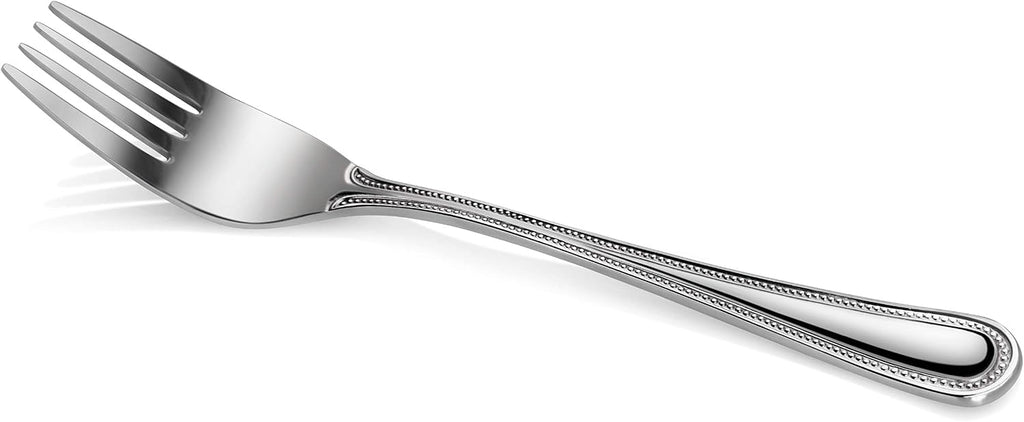 New Star Foodservice 1029734 Bead Pattern  18/0 Stainless Steel  Salad Fork  6.6-Inch Set of 12