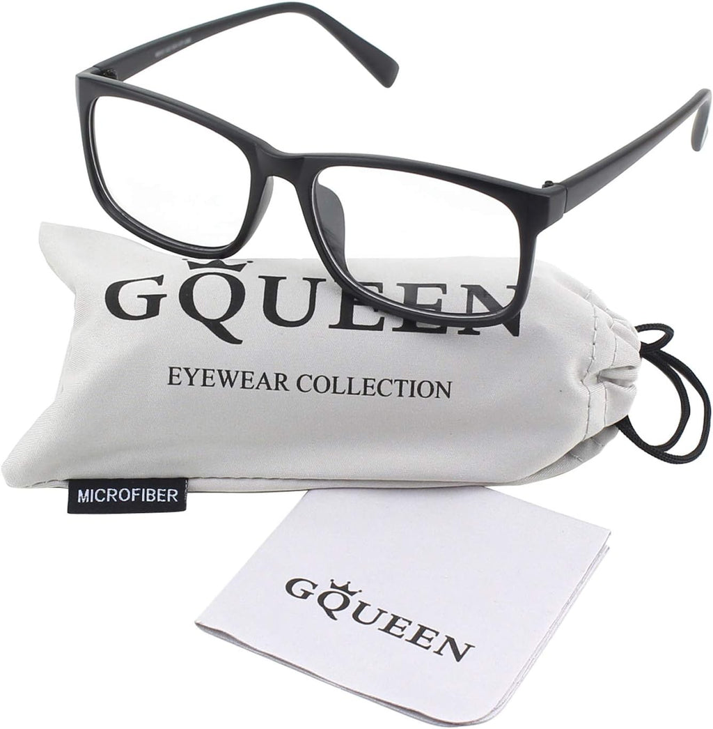 GQUEEN Fake Clear Glasses Non Prescription Glasses Eyeglasses Rectangular Frame  201512