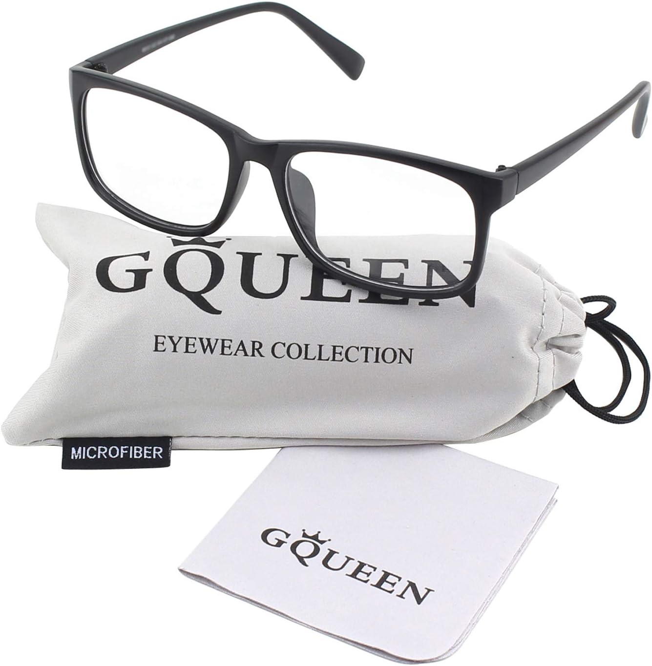 GQUEEN Fake Clear Glasses Non Prescription Glasses Eyeglasses Rectangular Frame  201512