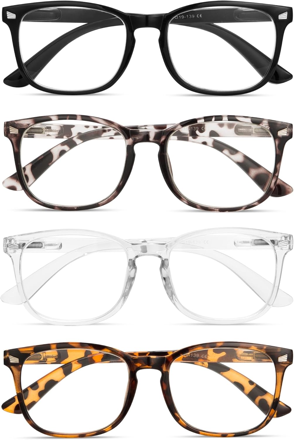 BLS BLUES Reading Glasses for Women for Home  Office & Driving - HD Clear Readers with Blue Light Blocking Protection