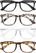 BLS BLUES Reading Glasses for Women for Home  Office & Driving - HD Clear Readers with Blue Light Blocking Protection