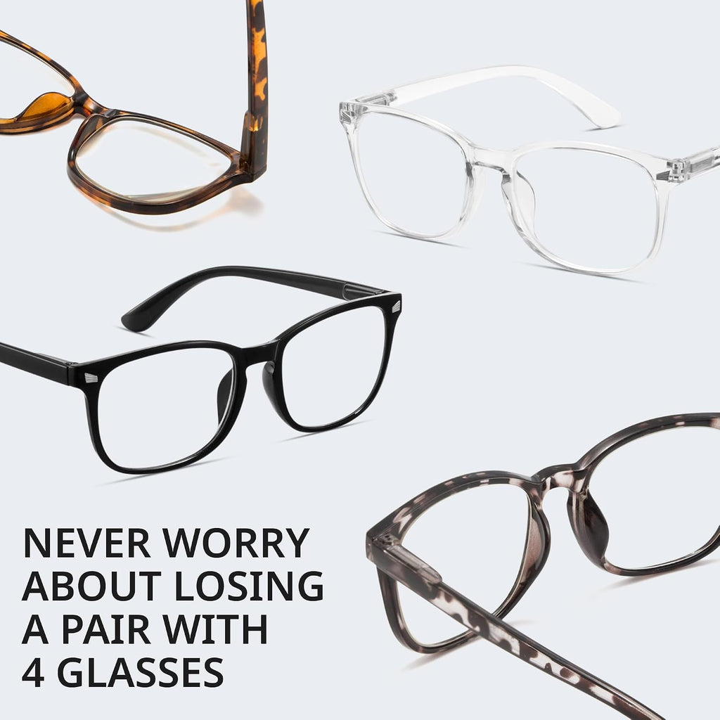 BLS BLUES Reading Glasses for Women for Home  Office & Driving - HD Clear Readers with Blue Light Blocking Protection