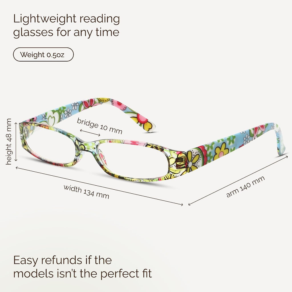 Gaoye +2.75 Readers for Women  Blue Light Blocking Reading Glasses  Stylish Reading Glasses for Women in 4 Patterns