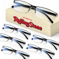 Gaoye 6 pack Executive Style Reading Glasses Men - Durable Readers with Blue Light Filtering - Comfortable Fit with TR90 Frames