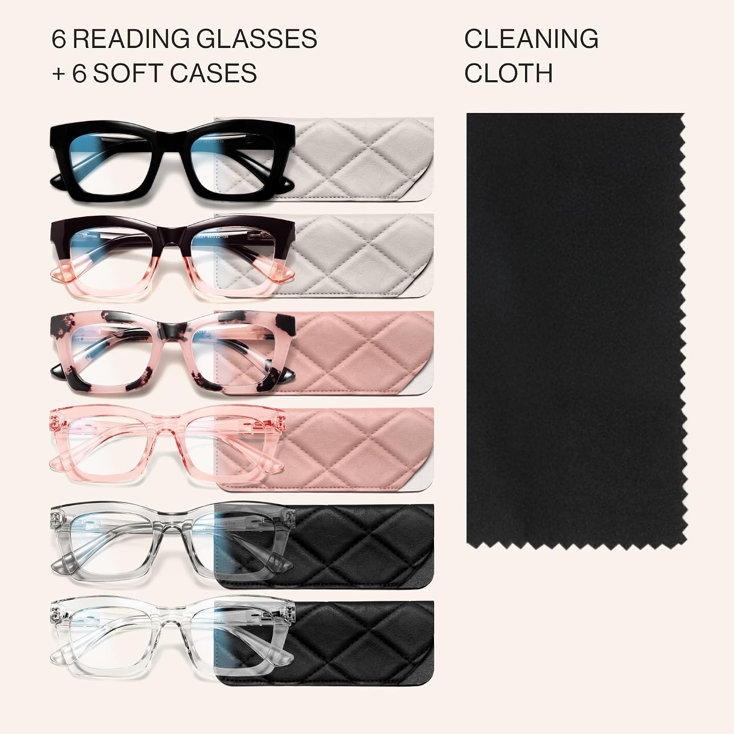 CCVOO 2.5 Oprah Style Reading Glasses for Women  Stylish Eyeglasses  Blue Light Readers for Women  Cheaters