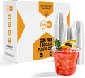 Turbo Bee 1200 Pack 9 OZ Clear Plastic Cups Bulk  9 Ounce Disposable Water Cold Drinking Cups Tumblers For Party  Thanksgiving  Halloween  Christmas  and Events