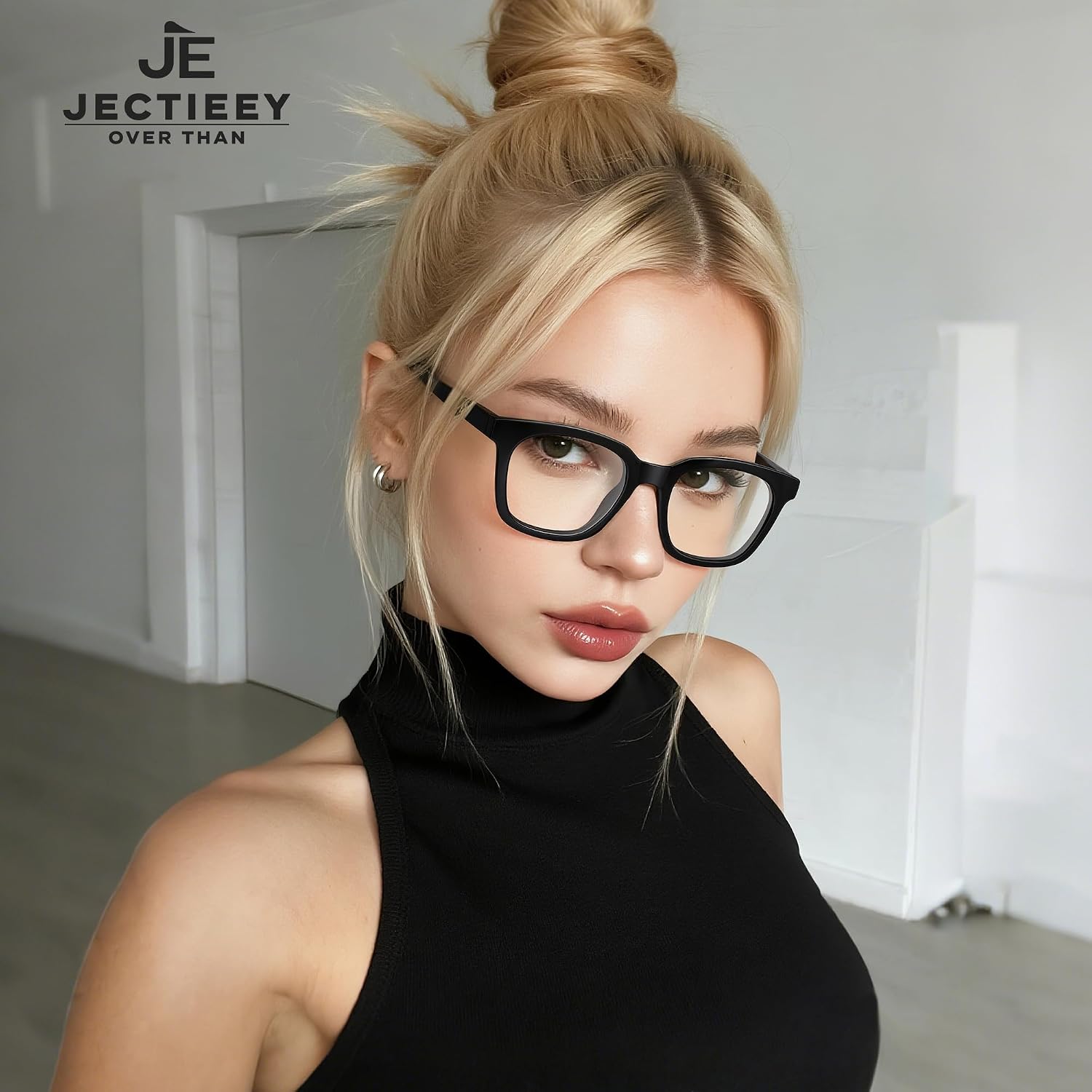 Blue Light Blocking Glasses for Women Men Oversize Fashion Squre Anti Eyestrain Glasses for Gaming/Reading/TV