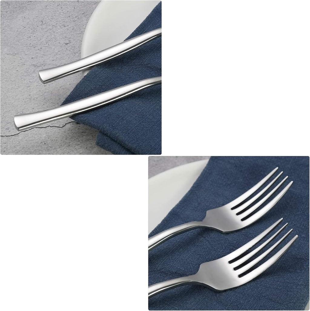 12-Piece Dessert Forks  Stainless Steel Salad Fork