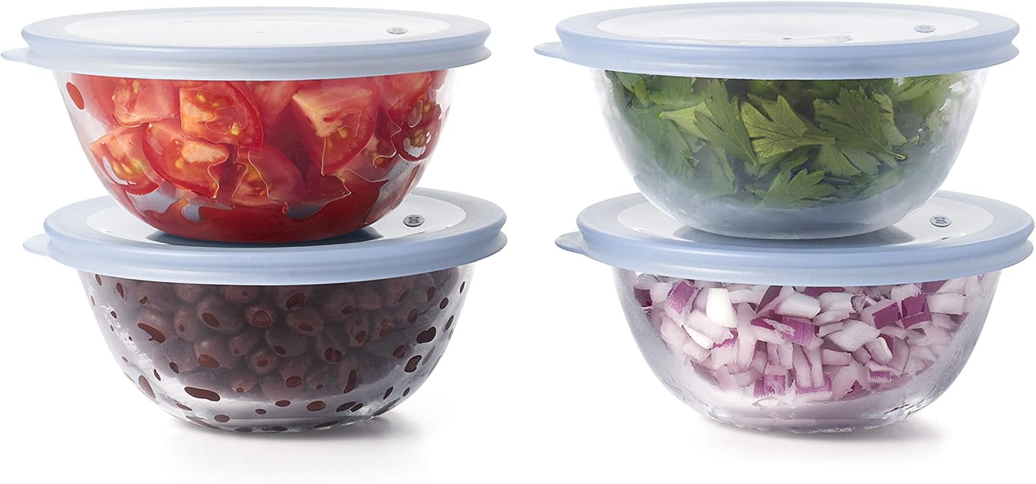 OXO 11205500 Good Grips 8-Piece Glass Prep Bowl Set  One Size  Clear