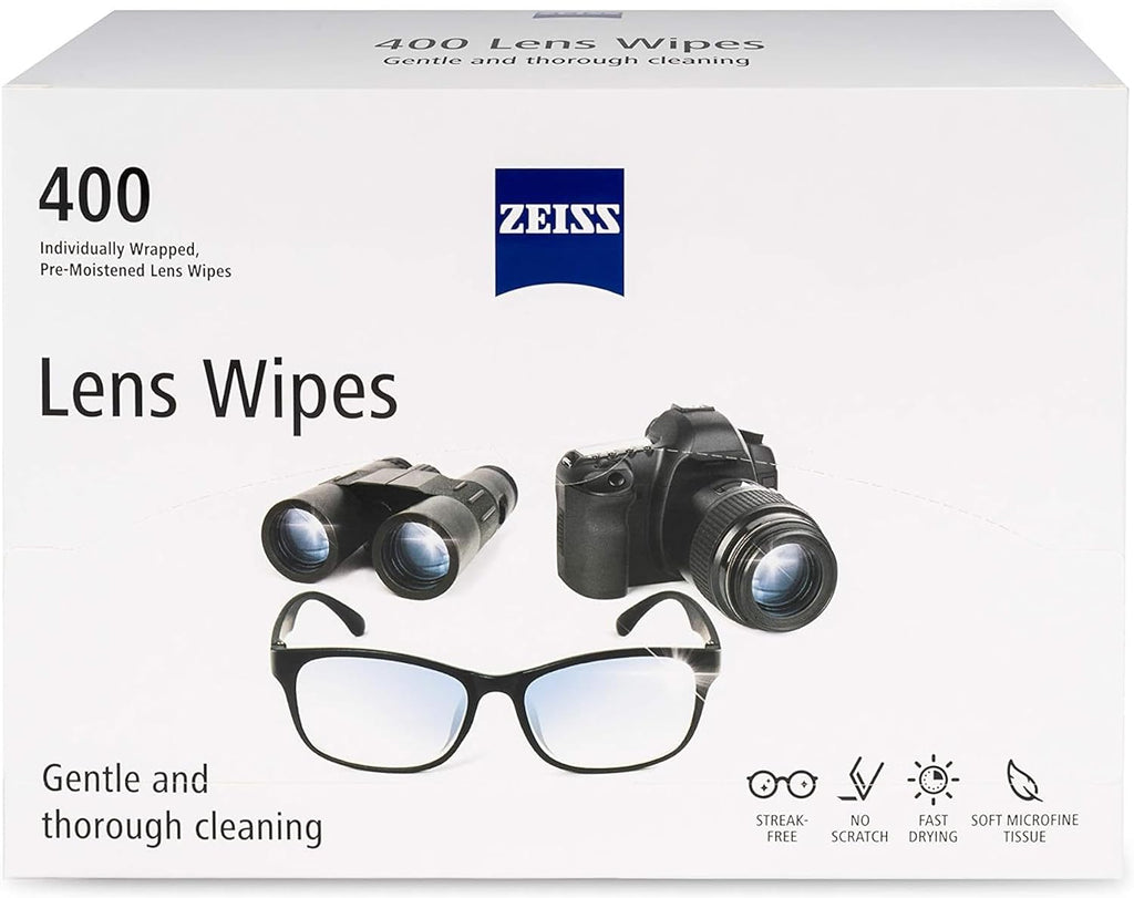 ZEISS Pre-Moistened Alcohol Wipes  Glasses Cleaner  400 Count