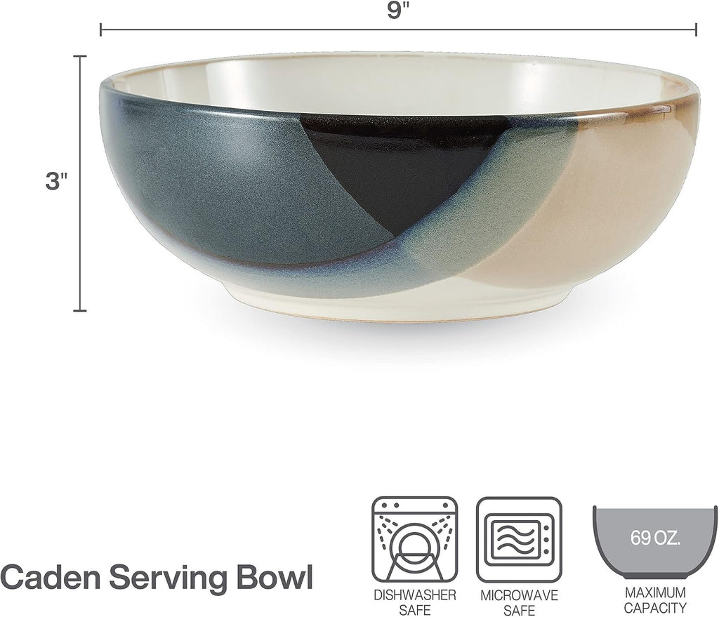 Gourmet Basics by Mikasa Caden Serving Bowl  9 Inch