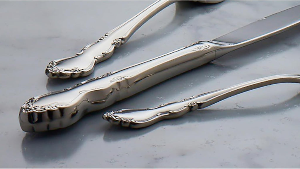 Oneida Dover Fine Flatware Salad Forks  Set of 4   18/10 Stainless Steel  Silverware Set  Dishwasher Safe