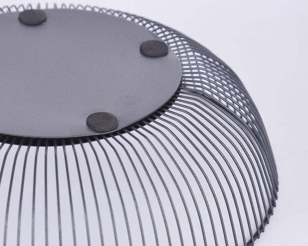 IBWell Black Wire Fruit Basket Fruit Bowl Kitchen Fruit Basket Stand Fruit Bowls for the Counters Metal Fruit Bowl (Exposure)