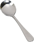Winco 12 Pack Round Soup/Bouillon Spoons Stainless Steel  Continental Collection