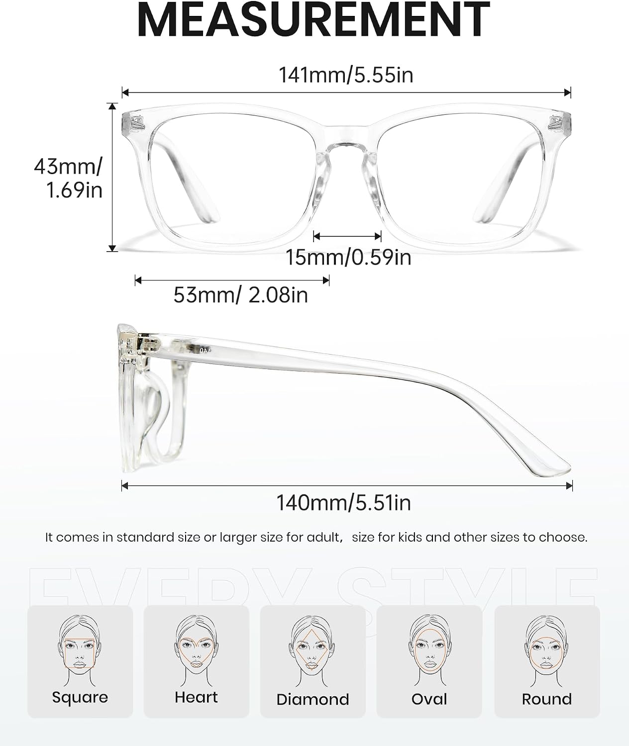 Cyxus Blue Light Glasses for Men Women Reduce Eye Strain UV Blocking for Computer Screen 8082