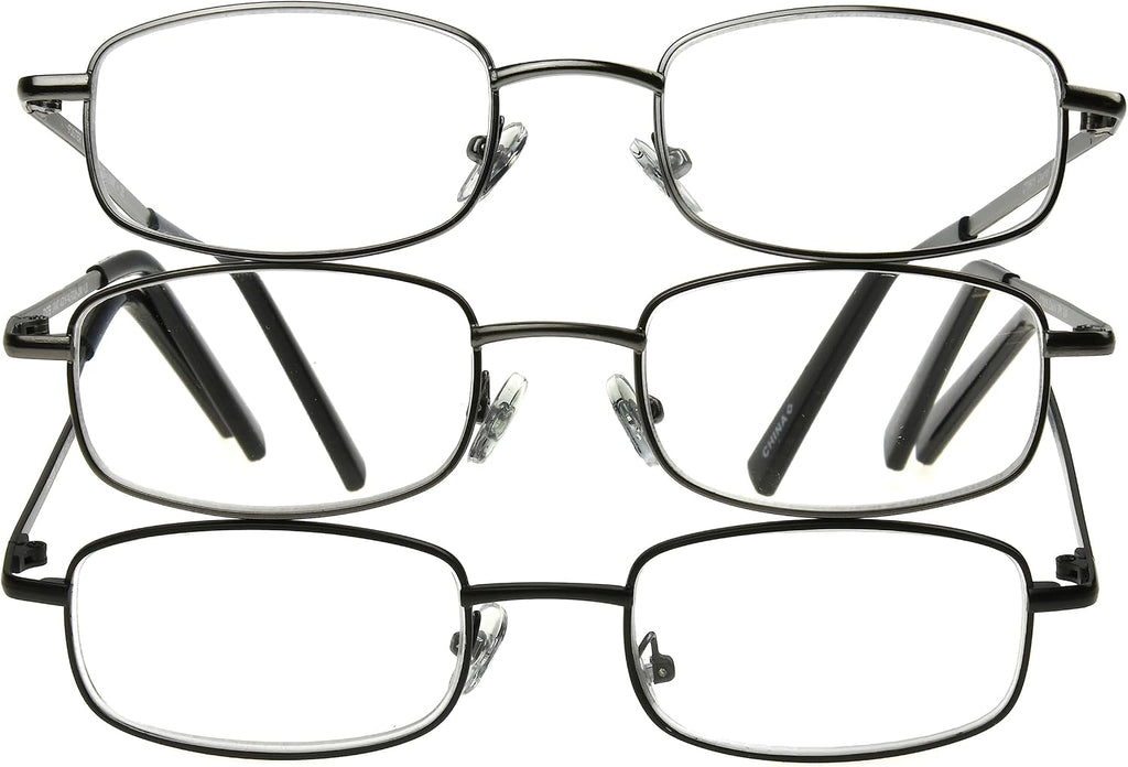 Foster Grant mens Council Rectangular Reading Glasses