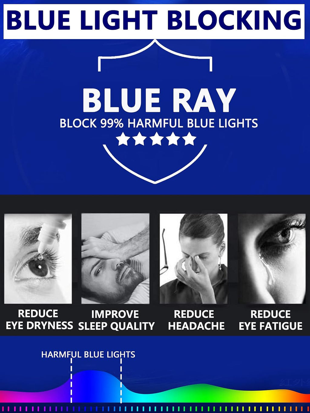 JJWELL 3 Pack Blue Light Blocking Reading Glasses for Women  Anti Eyestrain/Computer Glare UV 400 Filter Readers with Spring Hinge  Lightweight Rimless Tinted Metal Blue Rays Eyeglasses (2.75)