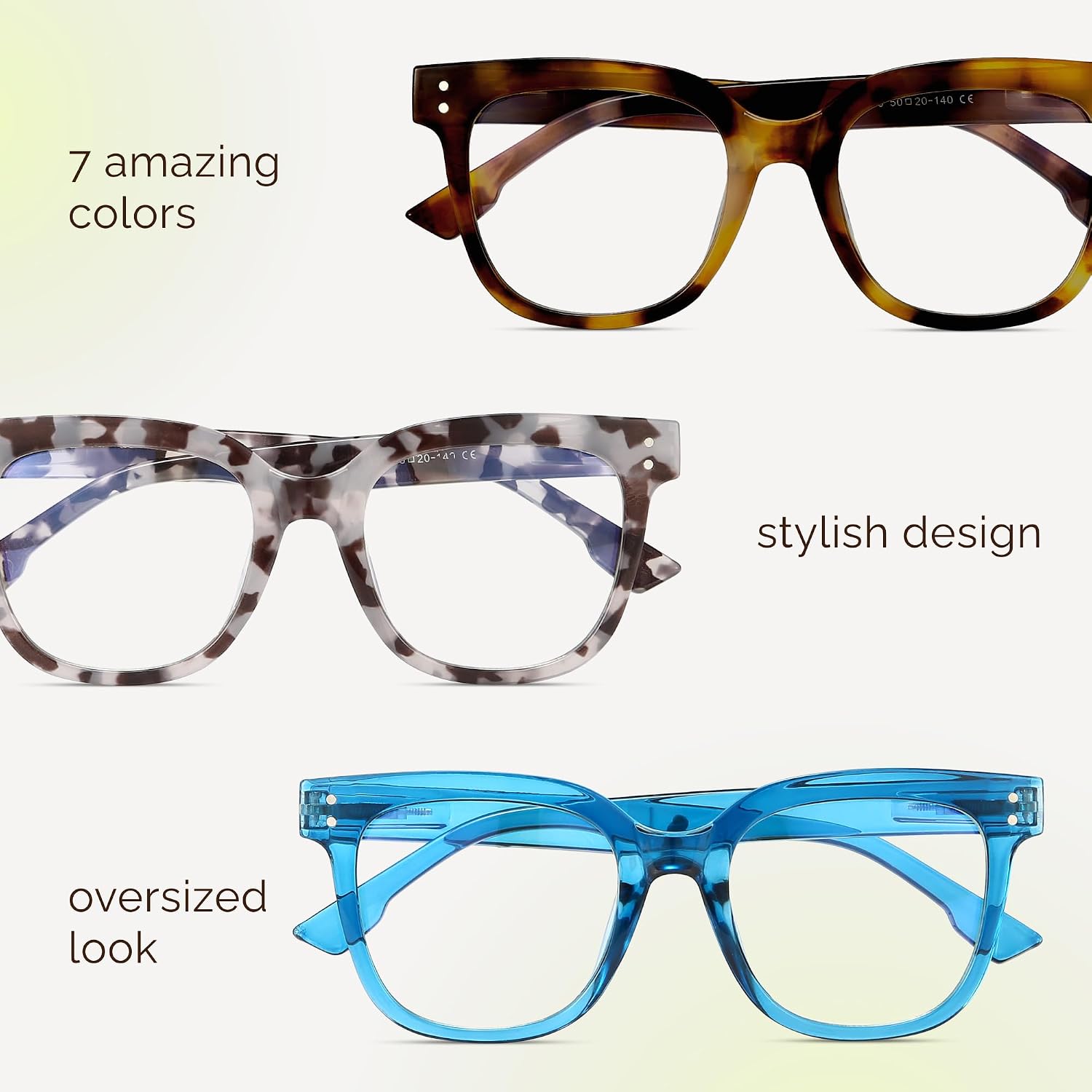 miyya Blue Light Glasses for Women & Men – Oversized UV & Blue Light Blocker Chunky Frames  All-Day Comfort  Stylish Eyewear