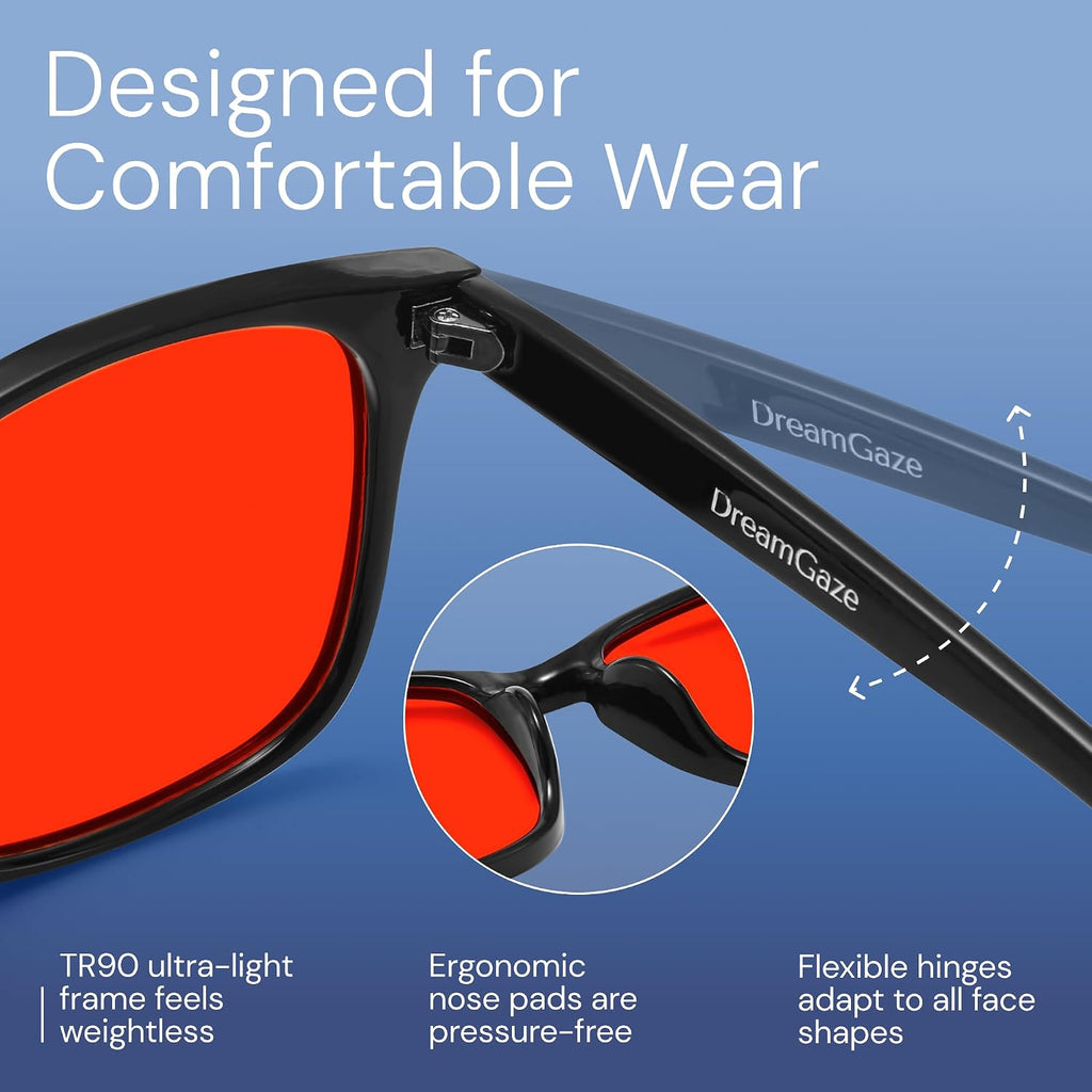 livho DreamGaze Blue Light Blocking Glasses for Better Sleep - Night Driving Premium Computer Blockers for Man and Woman