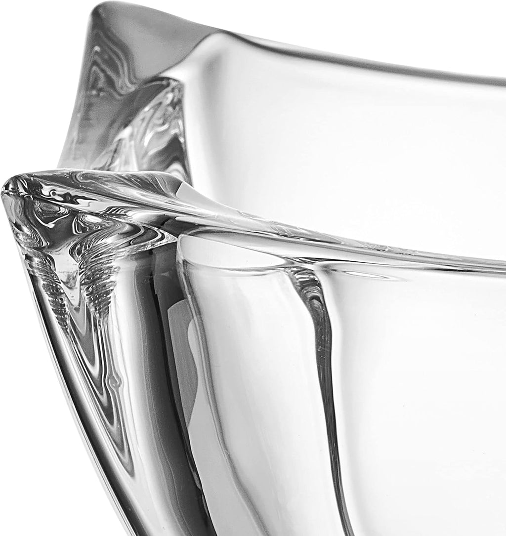 Mikasa Baron Crystal Square Bowl  8 Inch