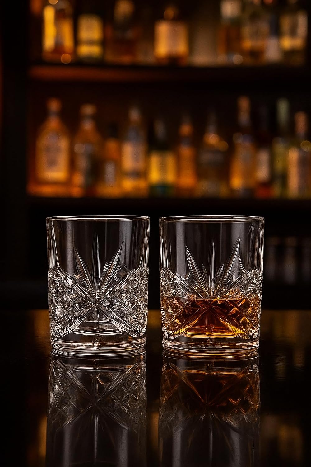 OLD BARREL Whiskey Glasses Set of 8 (4 Glasses with 4 Ice Ball Molds) 10oz Old Fashioned Crystal Glasses Gift Box – Bourbon  Scotch  Cocktail Rocks Glas – Gifts for Men  Dad  Birthday  Christmas Gift