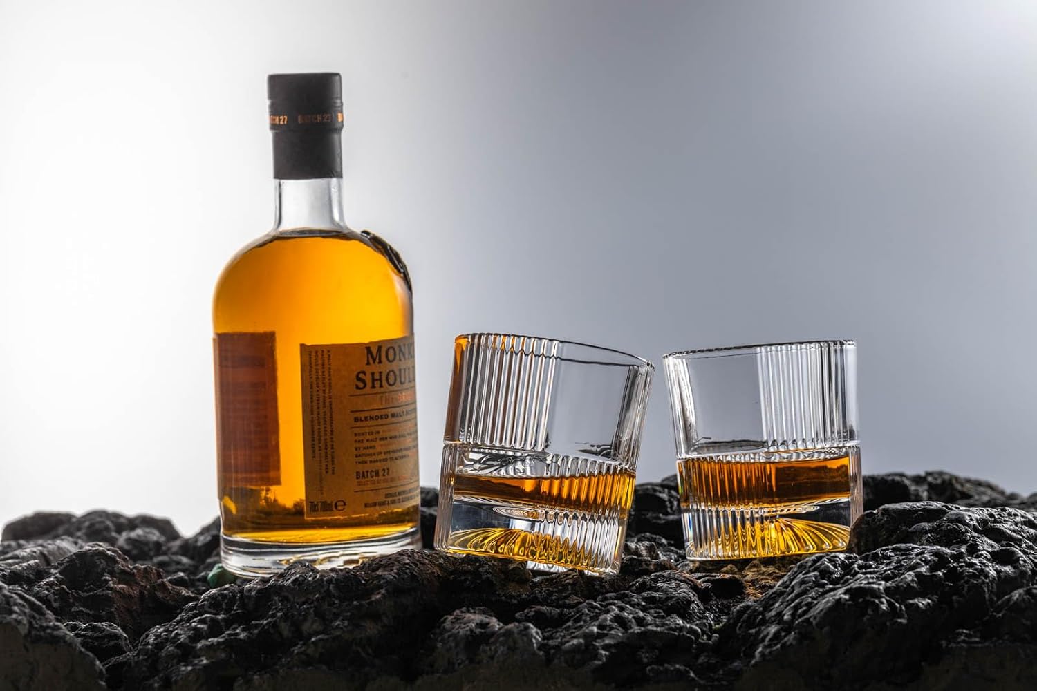 10oz Old Fashioned Whiskey Glasses Set | Lead-Free Crystal  Heavy Base  Rock Glass with Elegant Tile Design  4-Piece Set for Scotch & Cocktails
