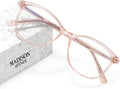 Madison Avenue Blue Light Blocking Glasses Anti Eyestrain UV Glare Blue Light Glasses for Women TV Phone Computer Gaming Eyeglasses Liberty (Crystal Brown)