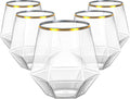 Lullaby 40pcs Plastic Wine Glasses with Gold Rim  12oz Clear Disposable Wine Cups for Champagne Whiskey Cocktail  Perfect for Parties  Weddings and Daily Use