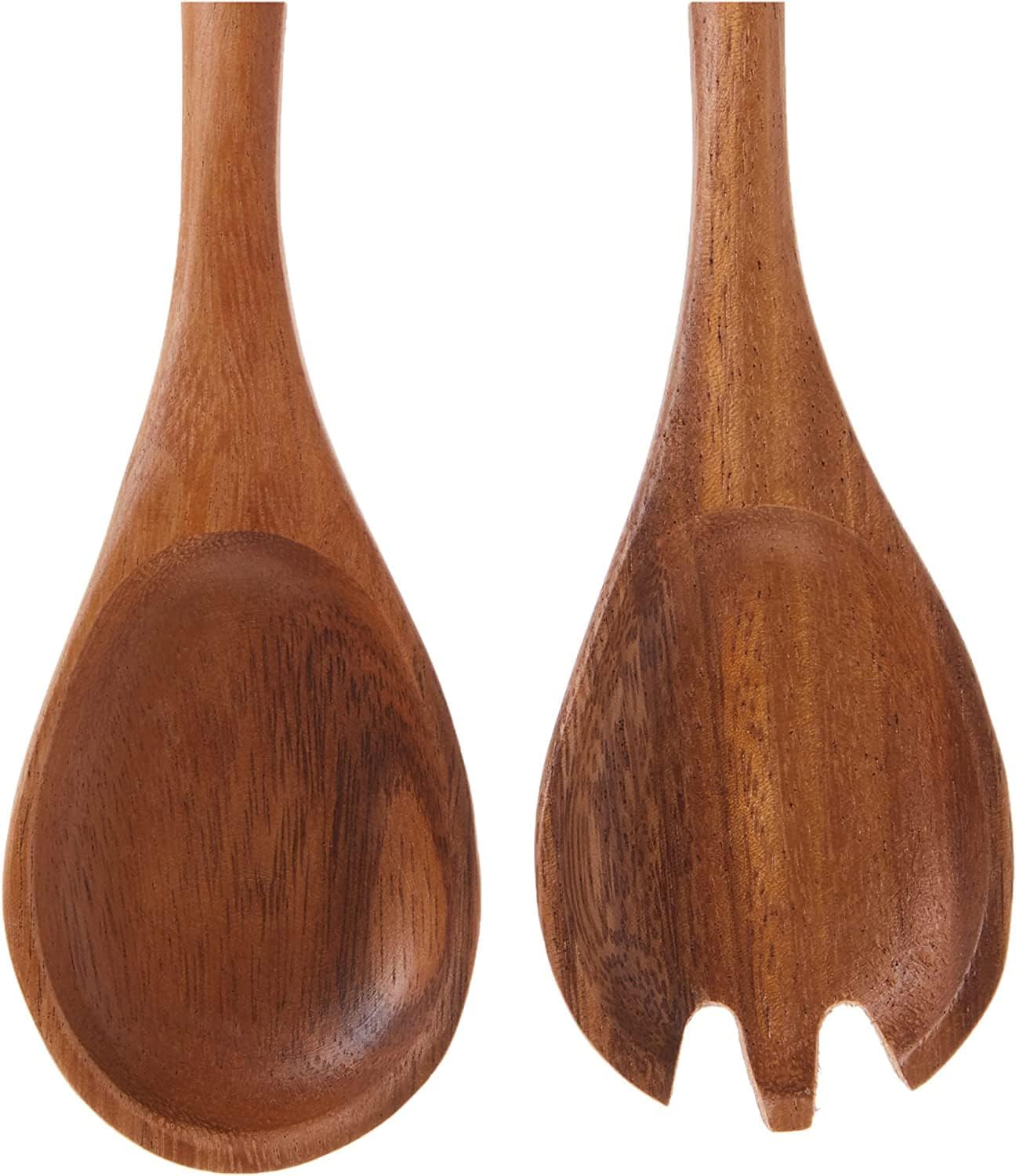 Lipper International 1188 Acacia Oblong Salad Servers  12" Long  One Pair