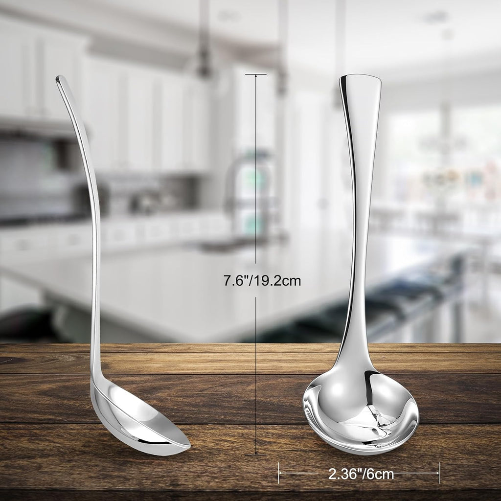 KEAWELL Austin Gravy Ladle  18/10 Stainless Steel  7.6 inch  Silver  Dishwasher Safe (1)