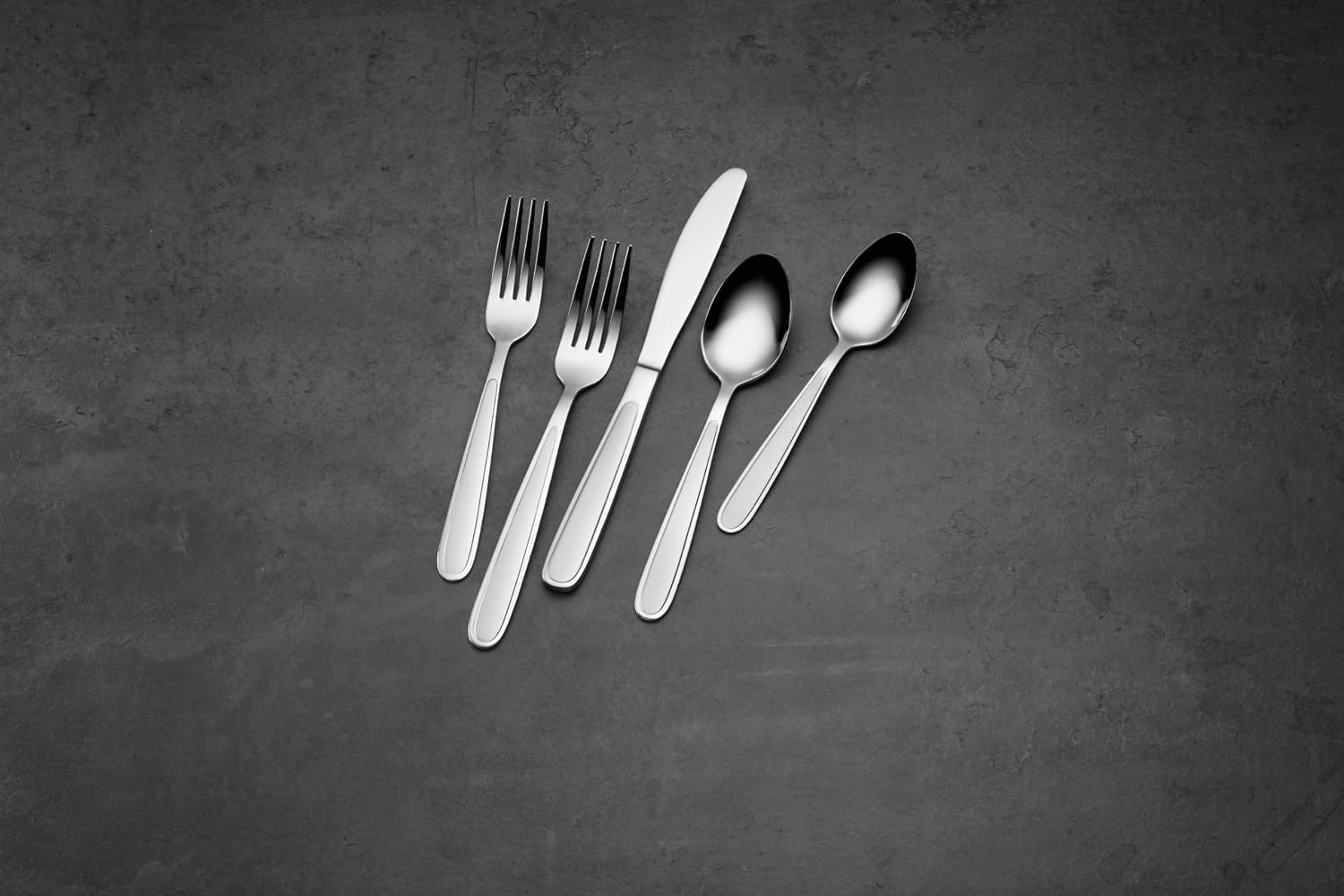 Oneida Fork Set (8pc) Jordan Pattern  Stainless Steel