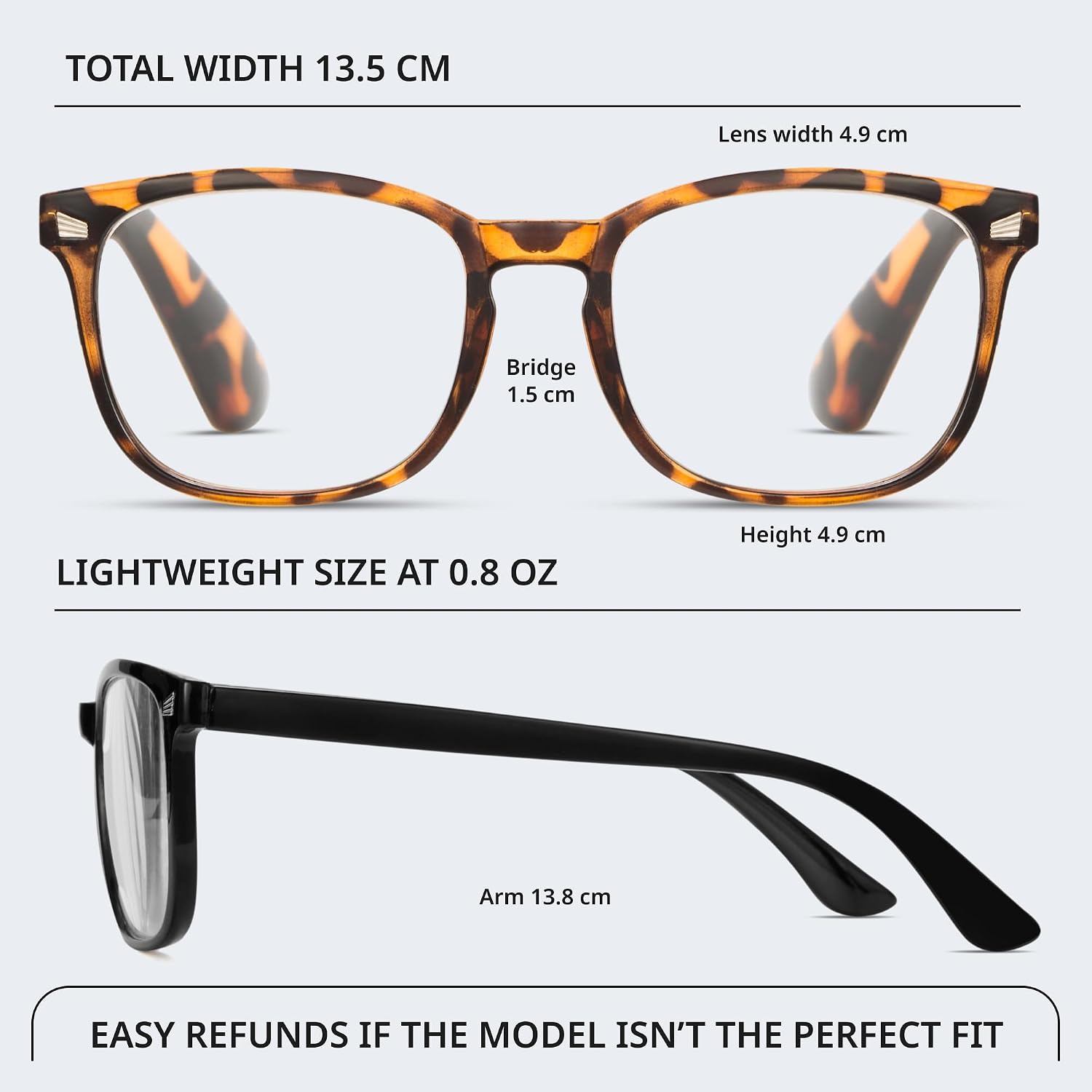 BLS BLUES Reading Glasses for Women for Home  Office & Driving - HD Clear Readers with Blue Light Blocking Protection