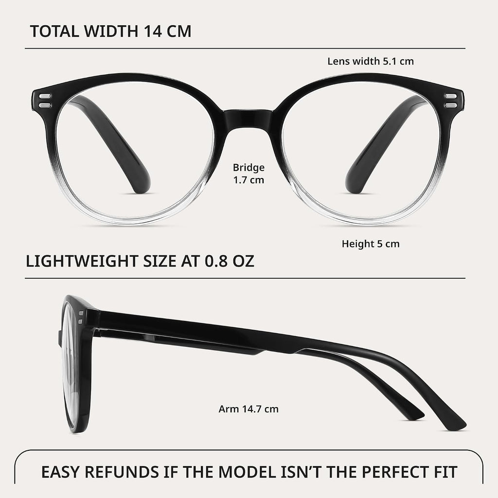 GIBLOGO Reading Glasses for Women/Men Eye Glasses Blue Light Reading Glasses Cheaters Eyeglasses