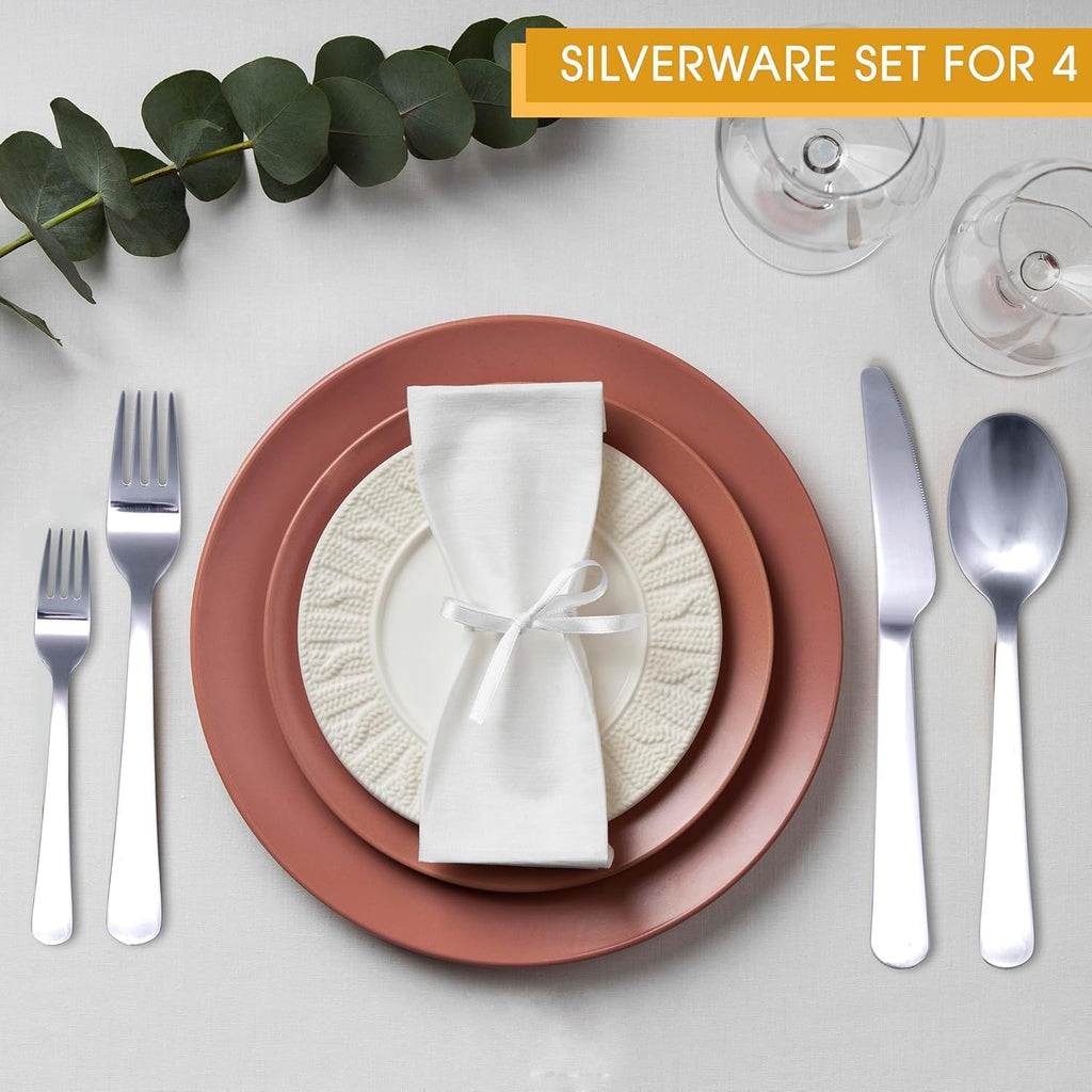 Set of 12 Stainless Steel Dessert Forks  6.3-Inch Silver Flatware  18/0 Dessert Forks for Home  Kitchen  Restaurant  Dishwasher Safe  Simple Design