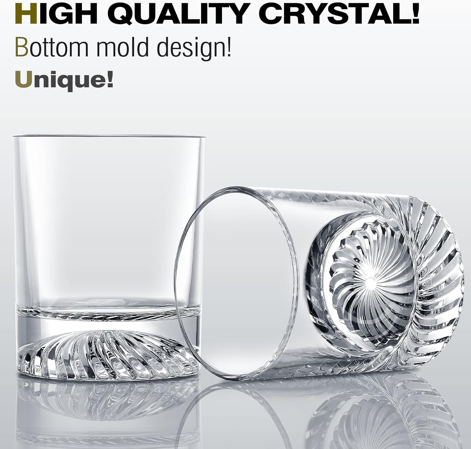 Whiskey Glasses Old Fashioned Glasses Set of 4 12oz Rocks Glasses Gift for Men Women Drinking Bourbon Scotch Cocktails Rum Cognac Vodka at Home Bar