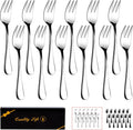 Dessert Forks Set of 12  5.5Inches  Stainless Steel Cocktail Fork  Appetizer Small Forks  Fruit Salad Fork for Party  Hotel  Restaurant，Dishwasher Safe