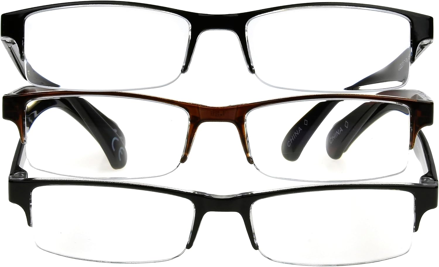 Foster Grant mens Pete Rectangular Reading Glasses