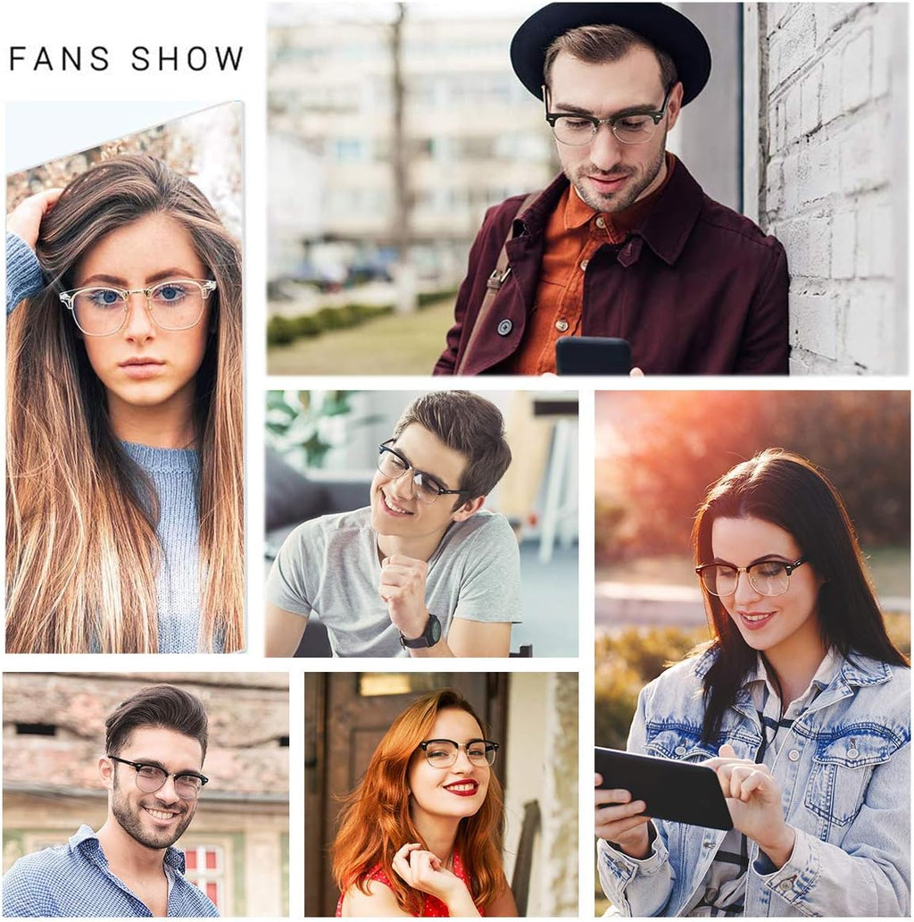 Blue Light Blocking Glasses Computer/Gaming/Screen Glasses for Women or Men，Anti Blue Light & UV