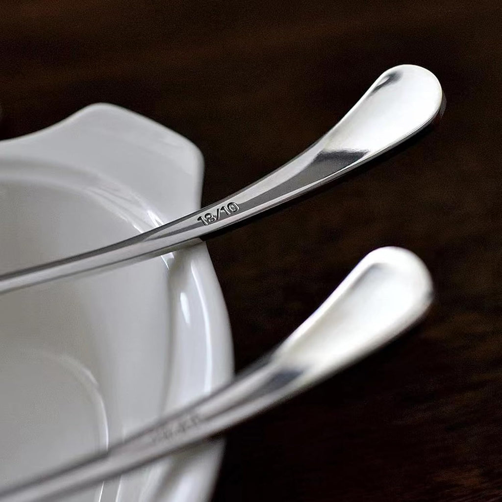 Small Ladle  Sauce - Gravy Ladle  7.9 Inch  18/10 Stainless Steel Small Gravy Soup Spoon for Spooning Gravies or Sauces  Set of 2(Silver）