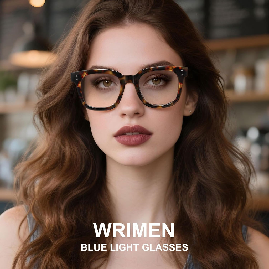 Blue Light Blocking Glasses For Woman/Men Computer Glasses Anti Eyestrain & UV Protection Eyeglasses