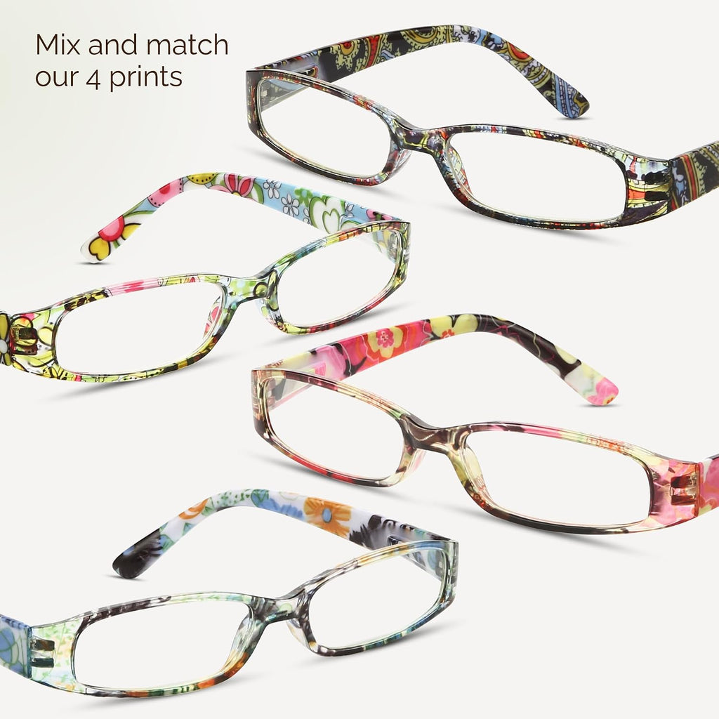Gaoye +2.75 Readers for Women  Blue Light Blocking Reading Glasses  Stylish Reading Glasses for Women in 4 Patterns